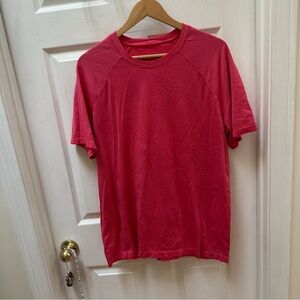 Lululemon Metal Vent Tech Short-Sleeve Shirt Men's pink T-Shirt XL crew